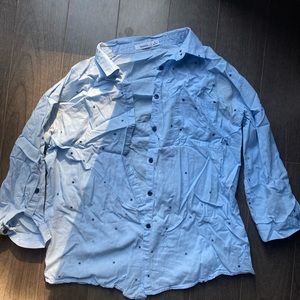 Blue dotted shirt